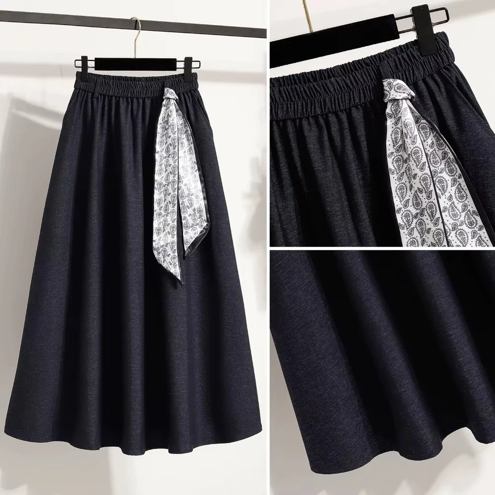 Casual chic High Waist slim Ruched loose Skirts Korean Streetwear Fashion Plus Size Clothing