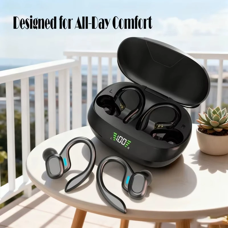 Wireless TV Headphone for TV Watching 2.4G Bluetooth 5.3 Wireless TV Headset with Charging Dock Base for Seniors Elderly Parents