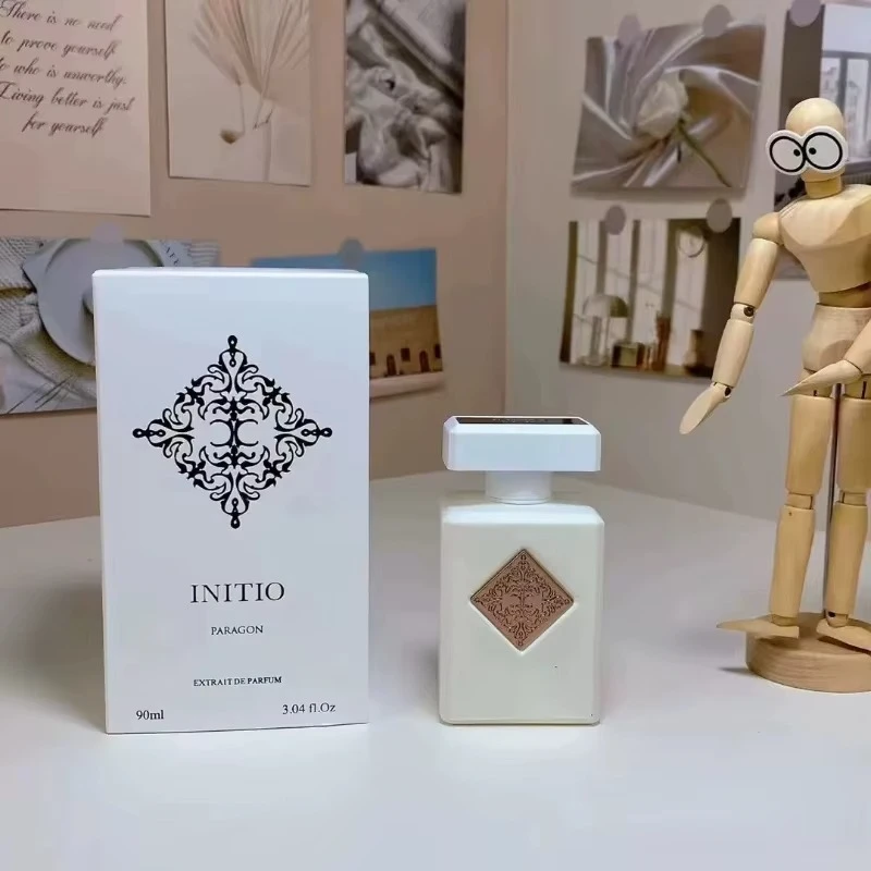 90ML Niche Unisex Initio Perfume – Long-Lasting Oriental Woody Scent with Oud Vanilla Musk & Rose for Elegant Daily Fragrance