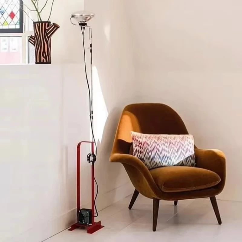 Modern LED Floor Lamp Creative Black White Red Tri Color Bedroom Office Living Room Home Decor Indoor Glossy Lighting Design
